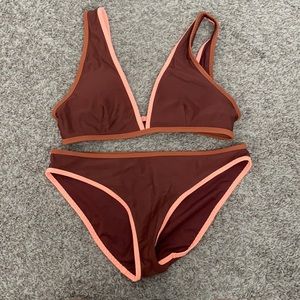 Aerie rust bikini set